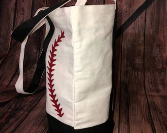 Baseball Zipper tote