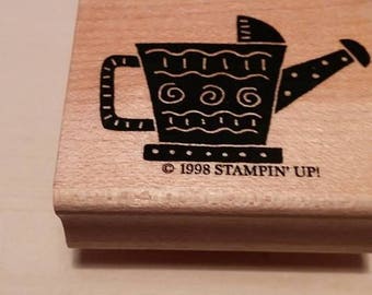 Retired Rubber Stamp - Watering Can