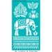 Stencil Stencils Pattern Template, Reusable, Adhesive, Flexible, for polymer clay, fabric, wood, glass, cards | ELEPHANT, LOTUS, THAILAND