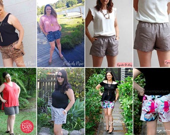 PATTERN Ladies Getaway Pull On Shorts - PDF Sewing Pattern - Instant Download - Pattern Emporium