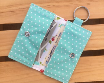 Keychain w/ ID Holder / Credit Card Holder / Mini Wallet / Business Card Holder / Gift Card Holder