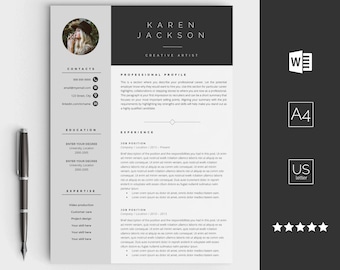 Resume Template Creative Resume Design Cover Letter for MS