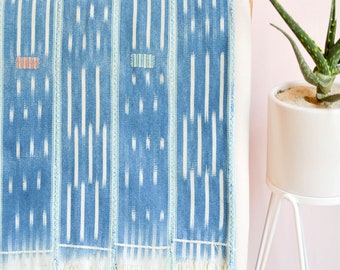 Decorative Throw, Decorative Blanket, Vintage Blanket, African Ikat, African Mudcloth Bedding, Boho Blanket, Wall Hanging, Vintage textile
