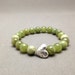 Rare Green Kyanite Stretch Bead Bracelet for Mental, Spiritual and Physical Clarity, Chakra Alignment, and Access to Higher Dimensions
