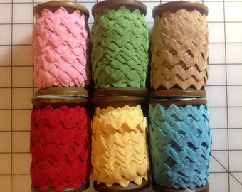 Vintage Large Trim Bundle by Lori Holt for Riley Blake - 6 colors, 1 yard each for a total of 6 yards