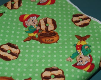 3/4 Yard Keebler Elf Fudge Cookies 100% Cotton Fabric NEW