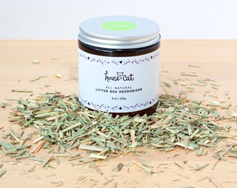 Désodorisant pour litière chat de boîte, Lemongrass bio, tous les contrôle des odeurs naturelles pour éliminateur d'odeurs litière pour animaux de compagnie Box, Eco Friendly, chat, chat Box