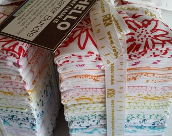 Blueberry Park - (22) Fat Quarter Fabric Bundle - Robert Kaufman by Karen Lewis - Low Volume Print