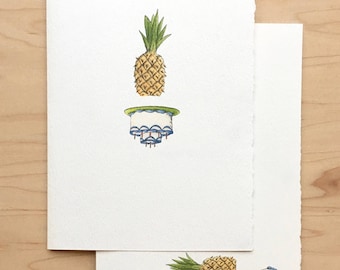 Birthday Card Pineapple Upside-down Cake