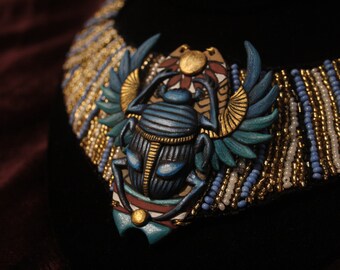 Scarab Necklace Ancient Egypt Jewelry