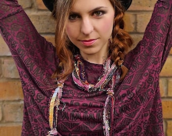 Burgundy Scarf, Multi Colored Scarf, Bohemian Scarf, Skinny Scarves, Skinny Scarf, Boho Accessories, Womens Scarves, Maroon Gold, Fringe