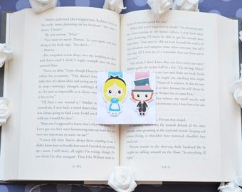 Alice in wonderland magnetic bookmark
