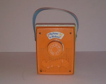 FISHER PRICE Music Box Pocket Radio: MY Name Is Michael 1974