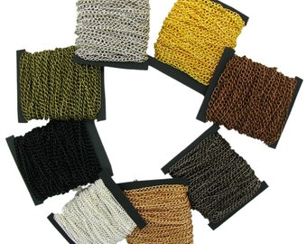 10 Yards 2.5mm Curb Chain Necklace Bulk Cable Chain Necklace for Jewelry Making