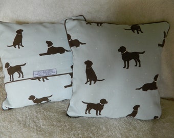 CHOCOLATE LABRADOR CUSHION