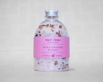 Rose and Geranium Handmade Bathsalts