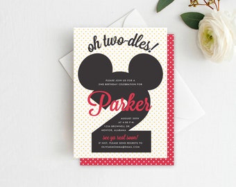 mickey mouse birthday invitation mickey mouse invite two dles mickey invitation