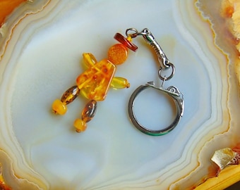 Baltic amber keychain, amber key chain, amber keychain, gemstone keychain, natural amber, baltic amber, natural amber, keychain, amber charm