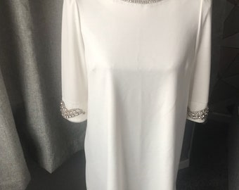 1960's style dress with amazing cristal detail
