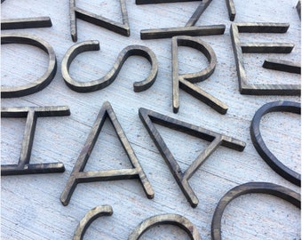 Hand Cut Alphabet Wood Letters + Custom Wood Letters + Home Decor + Nursery Decor Name Letters + Wood Name Letters + Wall Decor + Wall Art