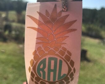 Pineapple Monogram Decal