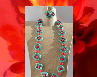 Gemstone necklace set