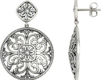 Sterling Silver Filigree Earrings
