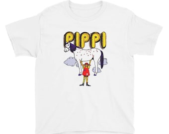 Pippi Langstrumpf von Billy Lilly Jugend Kurzarm T-Shirt