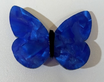 Blue Butterfly Acrylic Brooch