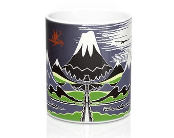 The Hobbit // LOTR // JRR Tolkien // Bookstagram Prop // Middle Earth // Lord of the Rings // Cover Mug 11Oz