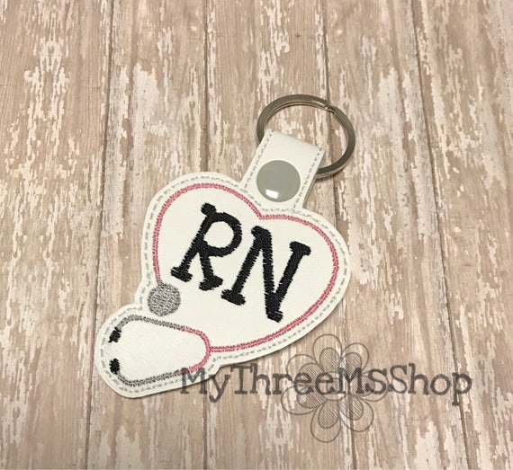 RN Key chain RN Snaptab Key Fob Nurse key chain Nursing