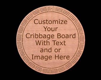 Custom Personalized Cribbage Board