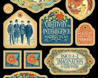 Graphic 45 World's Fair Chipboard Pieces # 1