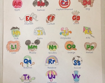 Personalized Alphabet Chart