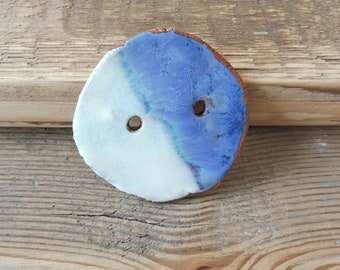 Large Ceramic button handmade