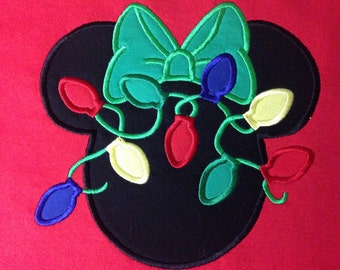 Disney Christmas Lights Minnie - Personalized - Youth