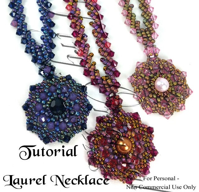KR032 TUTORIAL Laurel Necklace Color Kit and Instruction