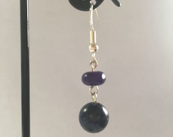 Lapis lazuli drop earrings