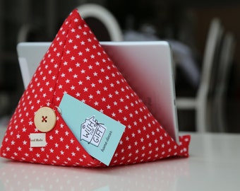 iPad /Kindle / e-reader stand with stars - Tablet pillow - iPad cushion - Gift Idea