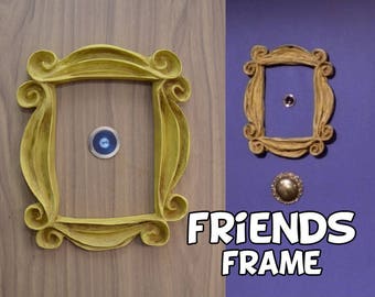Friends tv show frame friends peephole frame VINTAGE STYLE friends yellow door frame gift for her best friend gift mom gift