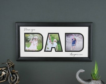 Dad photo frame, personalised Father's day gift, gift for dad, Dad photo gift, I love you Dad, We love you Dad, Daddy gift.