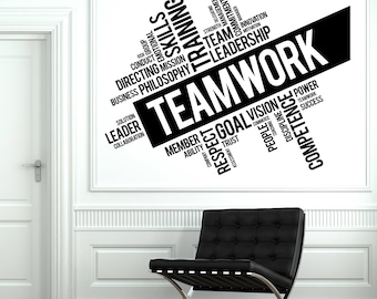 Teamwork decal | Etsy