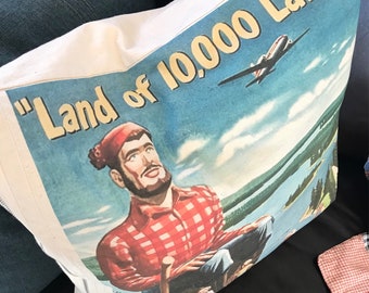 Minnesota Paul Bunyan pillow