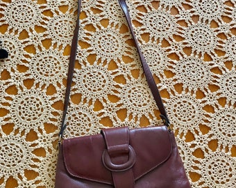 Vintage Etienne Aigner Maroon Purse// Vintage Purse// Etienne Aigner