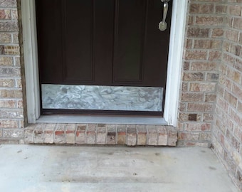 Galvanized Metal Rustic Door Kick Plate Country Home Decor Cute