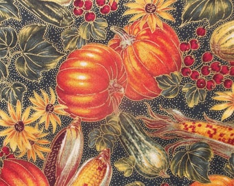 Fall Cornucopia Print Fabric