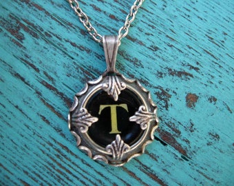 Typewriter Key Jewelry - Typewriter Charm - Letter T