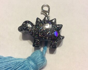 Tiny Dinosaur Tassel Keychain