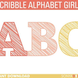 alphabet letter etsy