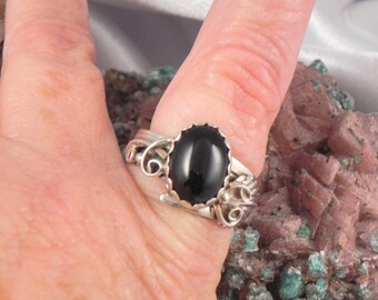 Black Onyx Sterling Ring